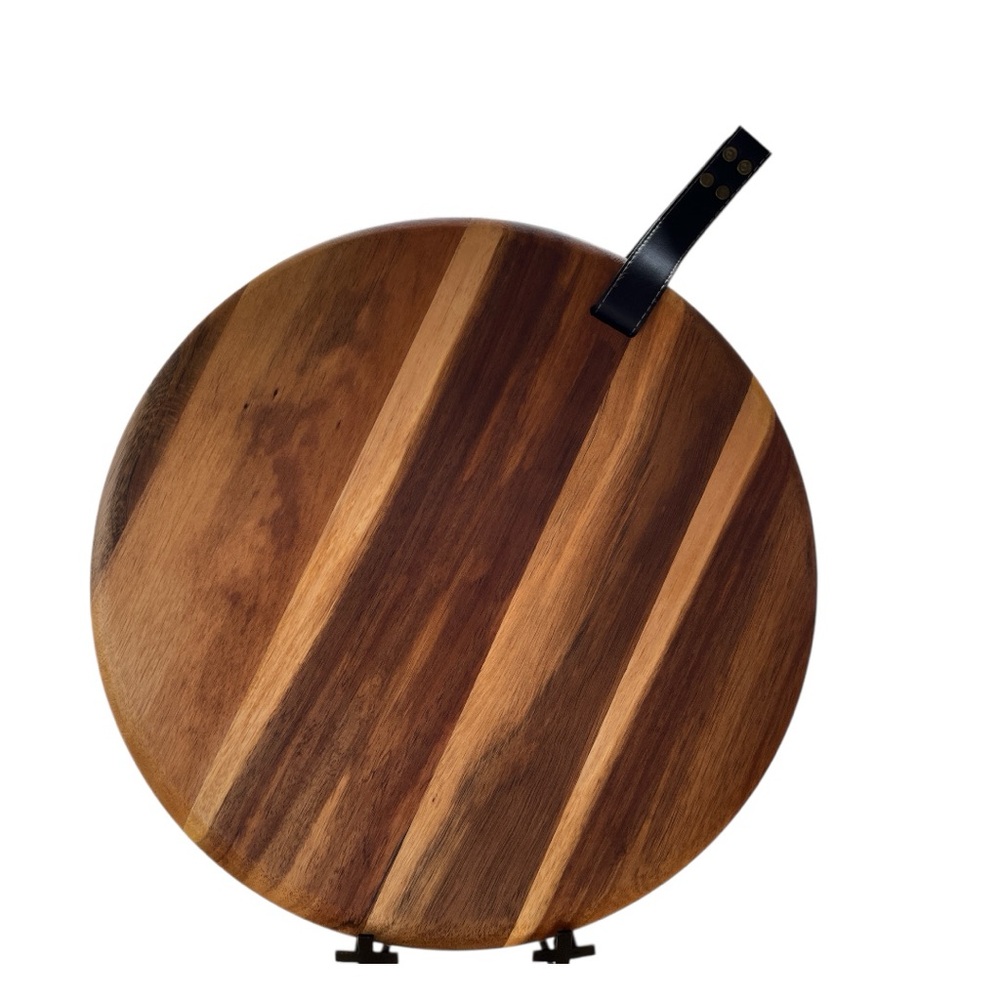 Round Charcuterie/Pizza Board perfect for display layered or stacked. - Picture 3 of 3